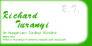 richard turanyi business card
