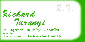 richard turanyi business card